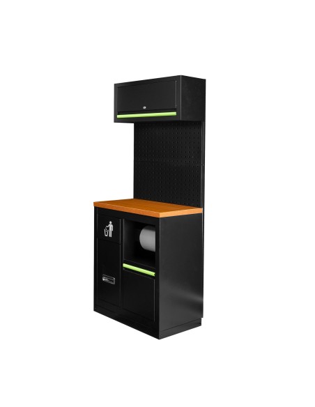 CONJUNTO DE MUEBLES MODULARES (7PCS) - EXTENSIÓN CON ARMARIO CON PORTABOBINA (REF.16493)