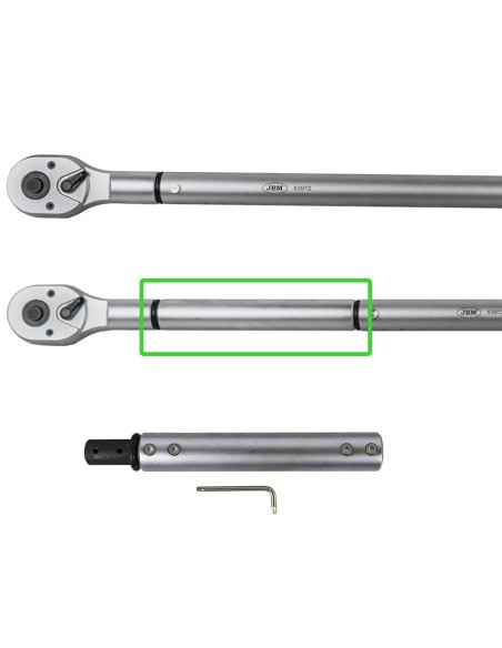 LLAVE DINAMOMÉTRICA DE 3/4" EXTENSIBLE 200-800NM