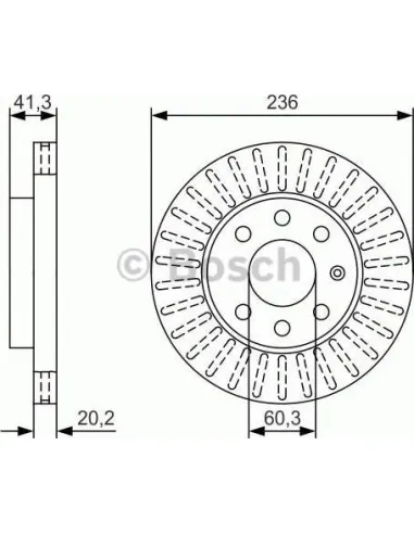 Disco de freno Bosch 0986479U12