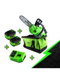 PROMO ELECTR: MOTOSIERRA ELÉCTRICA BRUSHLESS 60029 + X2 60015 + 60016 + 53782
