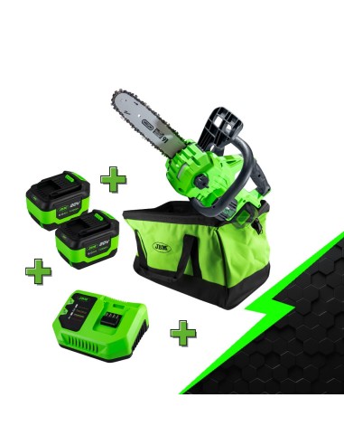 PROMO ELECTR: MOTOSIERRA ELÉCTRICA BRUSHLESS 60029 + X2 60015 + 60016 + 53782