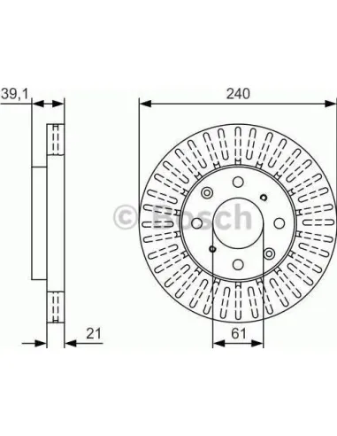 Disco de freno Bosch 0986479U15