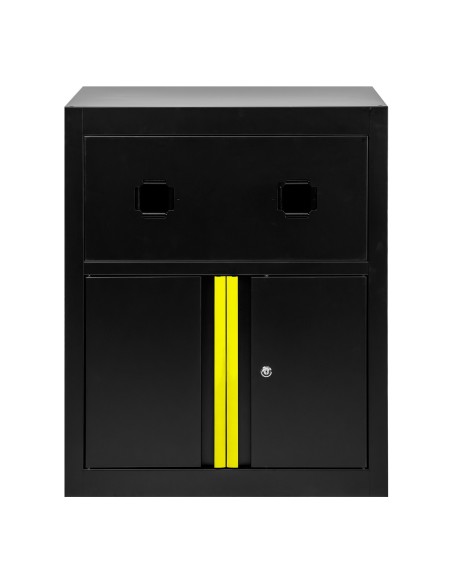 ARMARIO CON CARRETES DE AIRE COMPRIMIDO Y ELÉCTRICO - AMARILLO