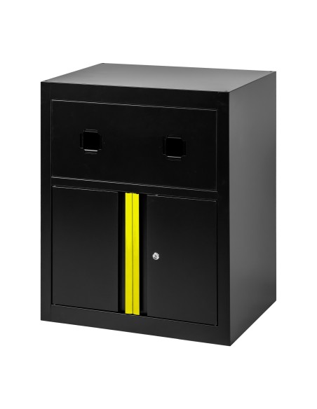 ARMARIO CON CARRETES DE AIRE COMPRIMIDO Y ELÉCTRICO - AMARILLO