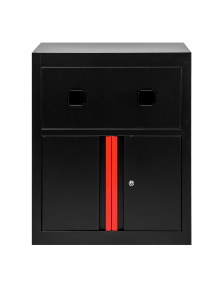ARMARIO CON CARRETES DE AIRE COMPRIMIDO Y ELÉCTRICO - ROJO