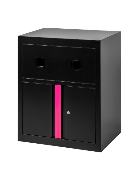 ARMARIO CON CARRETES DE AIRE COMPRIMIDO Y ELÉCTRICO - ROSA