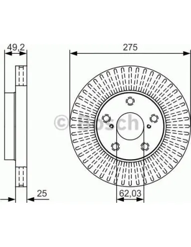 Disco de freno Bosch 0986479U19