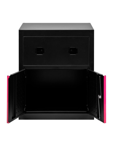 ARMARIO CON CARRETES DE AIRE COMPRIMIDO Y ELÉCTRICO - ROSA