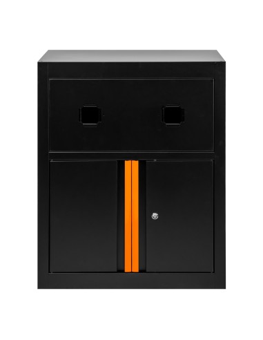 ARMARIO CON CARRETES DE AIRE COMPRIMIDO Y ELÉCTRICO - NARANJA