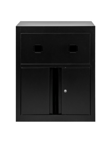ARMARIO CON CARRETES DE AIRE COMPRIMIDO Y ELÉCTRICO - NEGRO