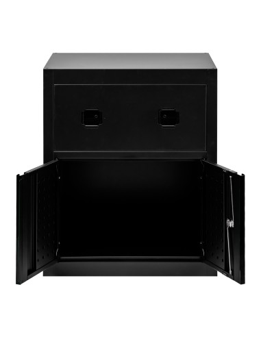 ARMARIO CON CARRETES DE AIRE COMPRIMIDO Y ELÉCTRICO - NEGRO