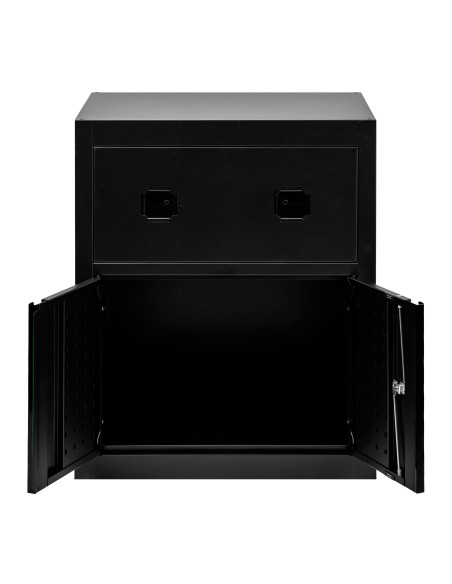 ARMARIO CON CARRETES DE AIRE COMPRIMIDO Y ELÉCTRICO - NEGRO