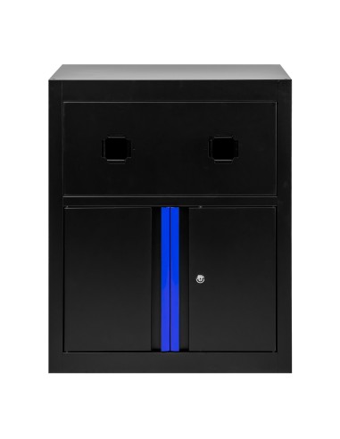 ARMARIO CON CARRETES DE AIRE COMPRIMIDO Y ELÉCTRICO - AZUL