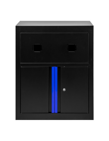 ARMARIO CON CARRETES DE AIRE COMPRIMIDO Y ELÉCTRICO - AZUL