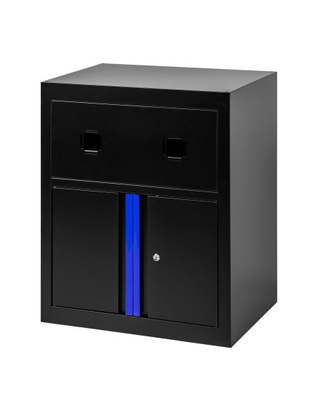 ARMARIO CON CARRETES DE AIRE COMPRIMIDO Y ELÉCTRICO - AZUL