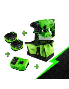 PROMO ELÉCTRICA CON MARTILLO PERCUTOR 60023 + BATERÍA 6.0AH + CARGADRO 20V + MOCHILA