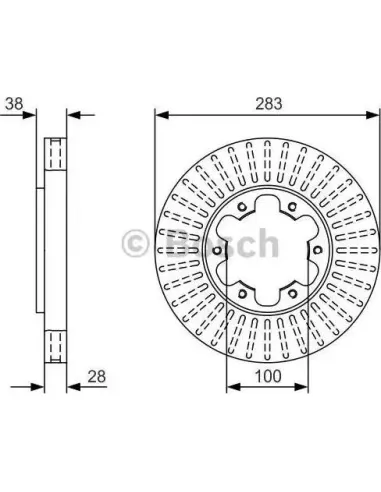 Disco de freno Bosch 0986479U27