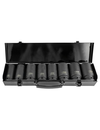 60048C PISTOLA DE IMPACTO BRUSHLESS A BATERÍA 3/4" 1300NM + 52347 SET DE 8 VASOS DE IMPACTO HEX 3/4"