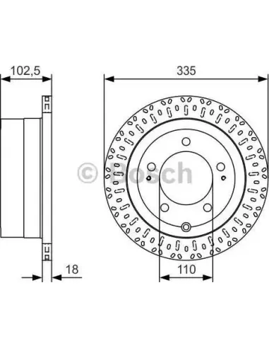 Disco de freno Bosch 0986479U32