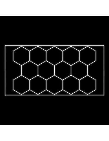 SET DE LUCES LED HEXAGONALES PARA TECHO