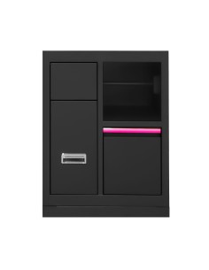 MUEBLE CON 3 CAJONES CON PORTABOBINA DE PAPEL - ROSA