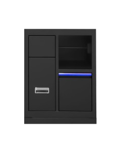 MUEBLE CON 3 CAJONES CON PORTABOBINA DE PAPEL - AZUL