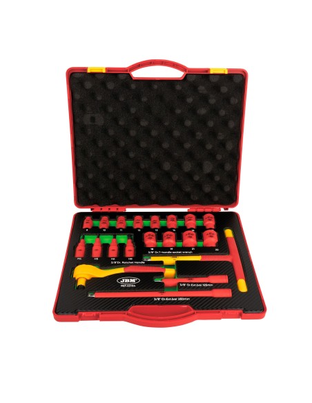 MALETÍN DE HERRAMIENTAS AISLADAS 20 PCS DE 3/8"