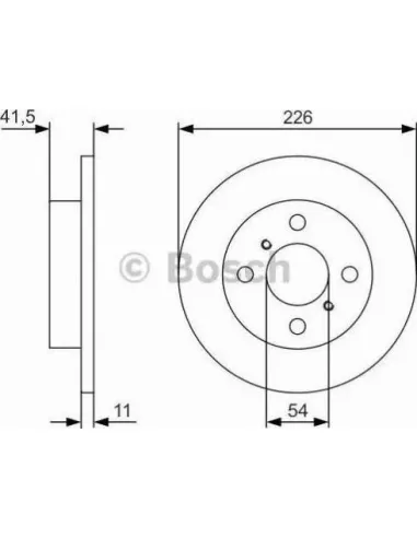 Disco de freno Bosch 0986479U51