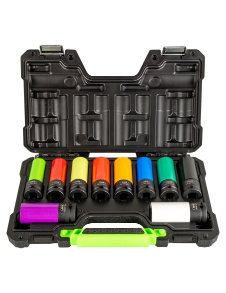KIT DE 10 VASOS IMPACTO DE 1/2 + PISTOLA DE IMPACTO A BATERÍA + PORTÁTIL DE TALLER COB + CAFETERA