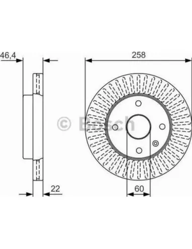 Disco de freno Bosch 0986479U67