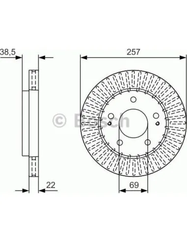 Disco de freno Bosch 0986479U71