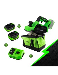 PROMO ELÉCTRICA CON CEPILLO 60020 + BATERÍA 4.0AH + BATERÍA 6.0AH + CARGADOR 20V + MOCHILA