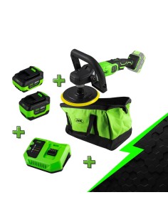 PROMO ELÉCTRICA CON PULIDORA 60009 + BATERÍA 4.0AH + BATERÍA 6.0AH + CARGADOR 20V + MOCHILA