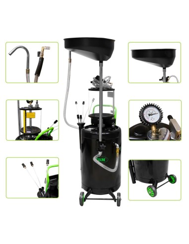 RECOGEDOR DE ACEITE 90L CON SISTEMA DE ASPIRACIÓN