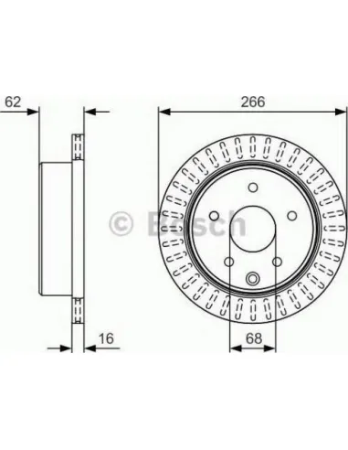 Disco de freno Bosch 0986479U76