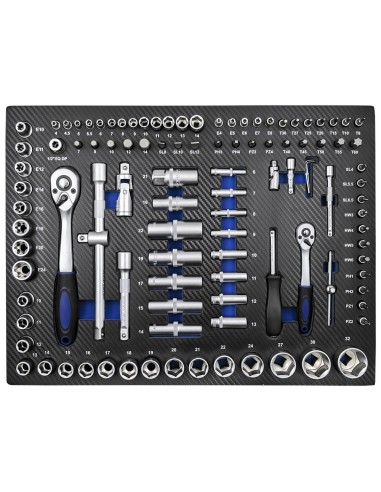 SET DE 4 MODULOS EVA CARBONO PARA CARRO DE HERRAMIENTAS - AZUL