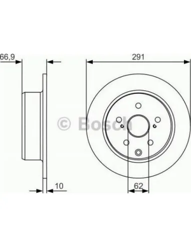 Disco de freno Bosch 0986479U78