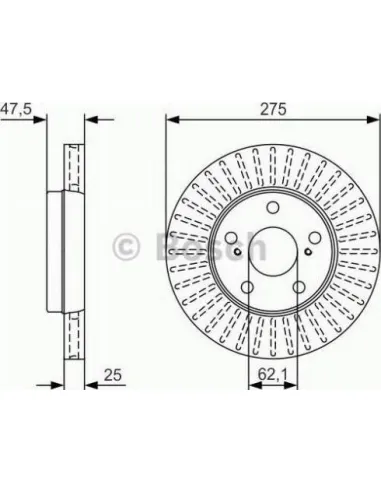 Disco de freno Bosch 0986479U79