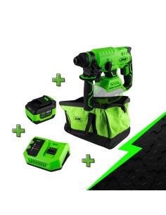 PROMO ELÉCTRICA CON MARTILLO PERCUTOR 60023 + BATERÍA 6.0AH + CARGADOR 20V + MOCHILA