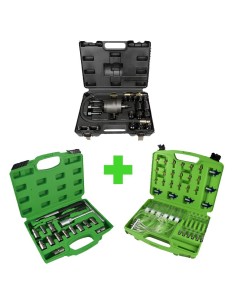 EXTRACTOR DE INYECTORES NEUMATICO 54186 + SET ESCARIADOR INYECTORES 52813 + MEDIDOR 51493