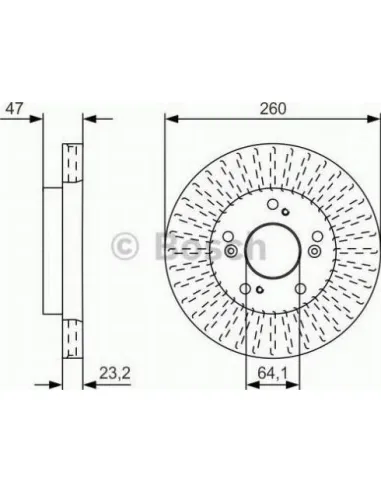 Disco de freno Bosch 0986479U92