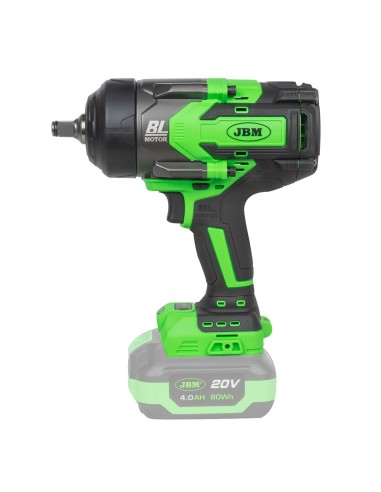 PISTOLA DE IMPACTO BRUSHLESS A BATERÍA 1/2" 1300NM