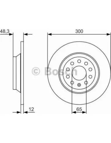 Disco de freno Bosch 0986479V01