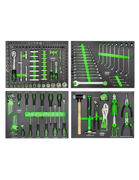 SET DE 4 MÓDULOS EVA CARBONO PARA CARRO DE HERRAMIENTAS