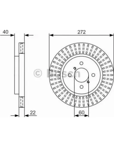 Disco de freno Bosch 0986479V08