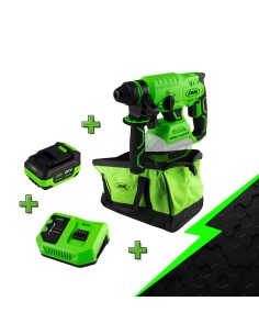 PROMO ELECTR: MARTILLO PERCUTOR SDS A BATERÍA 60023 + 60013 + 60016 + 53782