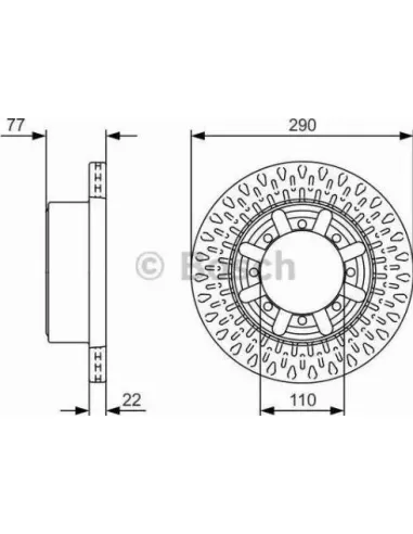 Disco de freno Bosch 0986479V18