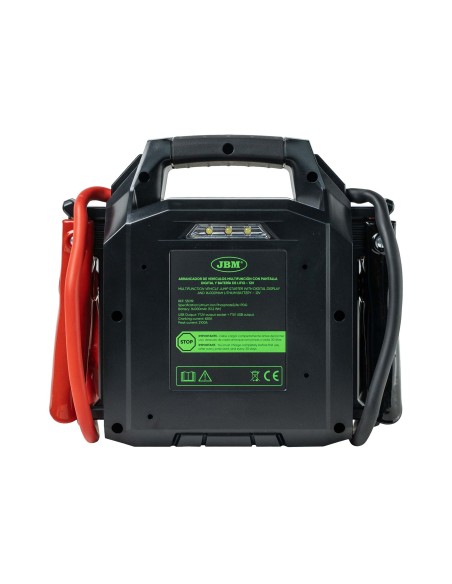 ARRANCADOR DE VEHÍCULOS MULTIFUNCIÓN CON PANTALLA DIGITAL Y BATERÍA DE LITIO DE 16.000MAH – 12V