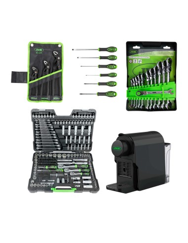 51318 SET DE 12 LLAVES + 54045 MALETÍN DE HERRAMIENTAS 216 PCS + 53483 SET DE 3 ALICATES + 54070