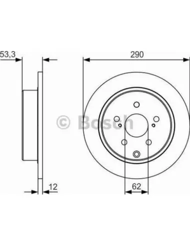 Disco de freno Bosch 0986479V25